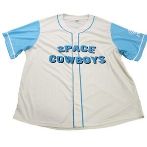 Sugar Land Space Cowboys Jersey Mens XL White MiLB Baseball Success Brands 24